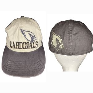 NFL Arizona Cardinals Ball Cap Hat Gray and Cream S/M